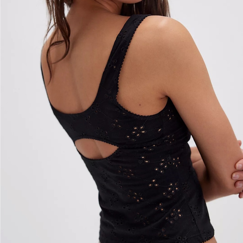 Free People Full Bloom Eyelet Cami